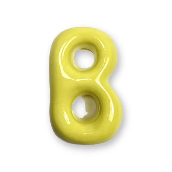Lettera B in ceramica